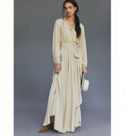 Gorgeous Brand New Erika Pena Draped Wrap Maxi Dress - Picture 14 of 14